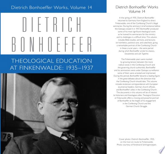 Theological Education at Finkenwalde by Dietrich Bonhoeffer book cover