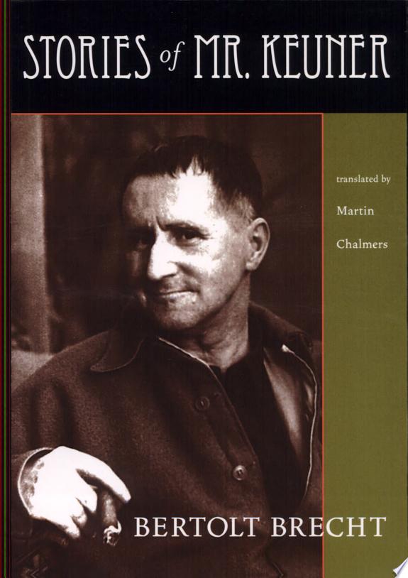 Stories of Mr. Keuner by Bertolt Brecht book cover