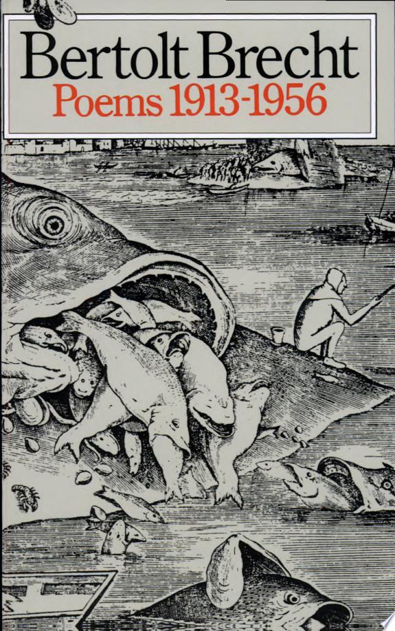 Poems, 1913-1956 by Bertolt Brecht book cover