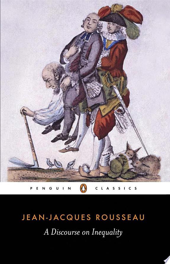 A Discourse on Inequality by Jean-Jacques Rousseau book cover
