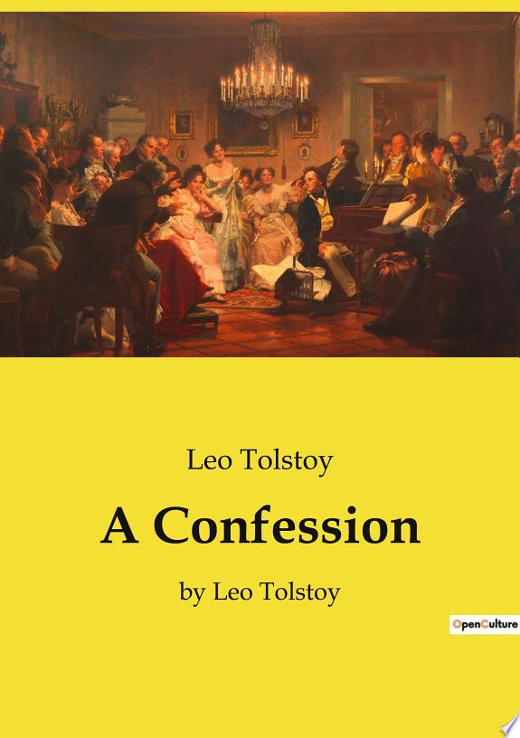 A Confession by Leo Tolstoy book cover