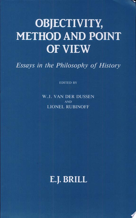 Objectivity, Method, and Point of View by Lionel Rubinoff book cover