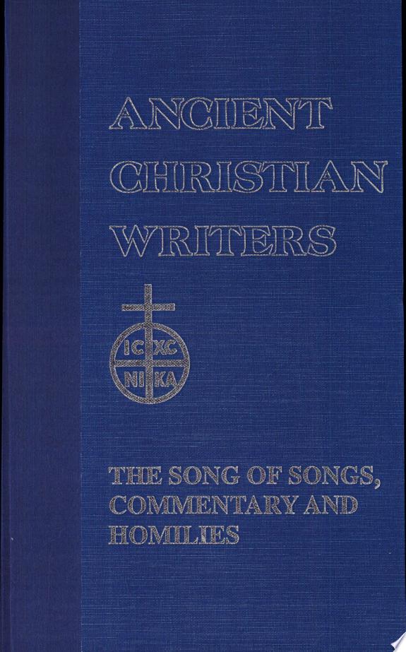 The Song of Songs by Origen book cover