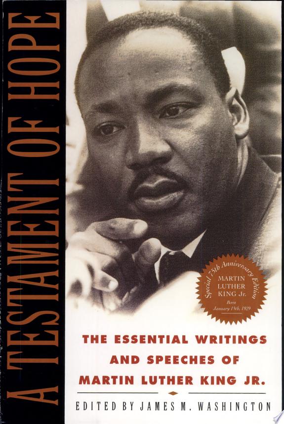 A Testament of Hope by Martin Luther King book cover