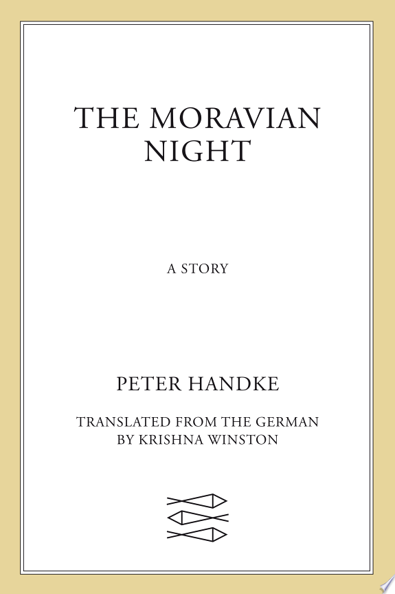 The Moravian Night by Peter Handke book cover