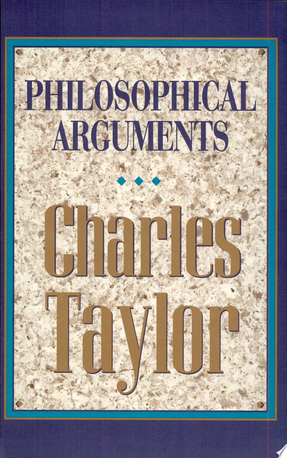 Philosophical Arguments by Charles Taylor book cover