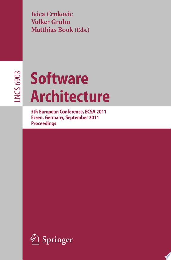 Software Architecture by Matthias Book book cover