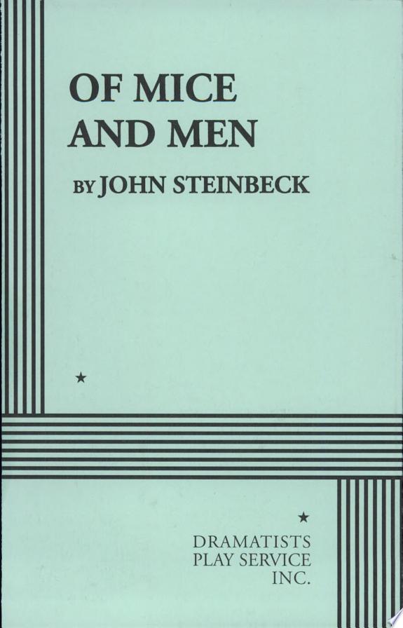 Of Mice and Men by John Steinbeck book cover