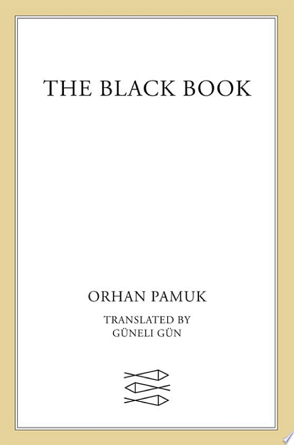 The Black Book by Orhan Pamuk book cover