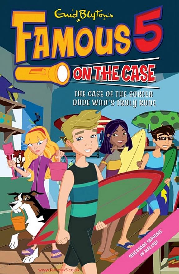 Famous 5 on the Case: Case File 20: The Case of the Surfer Dude Who's Truly Rude by Enid Blyton book cover