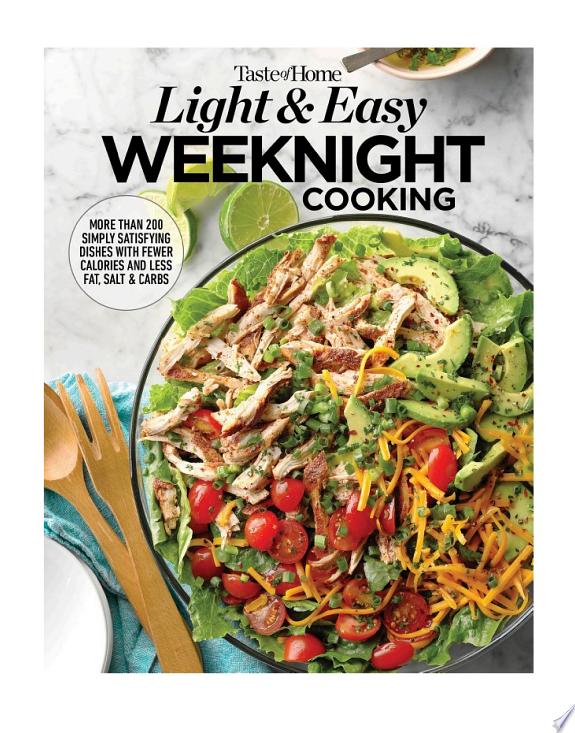 Taste of Home Light & Easy Weeknight Cooking by Taste of Home book cover