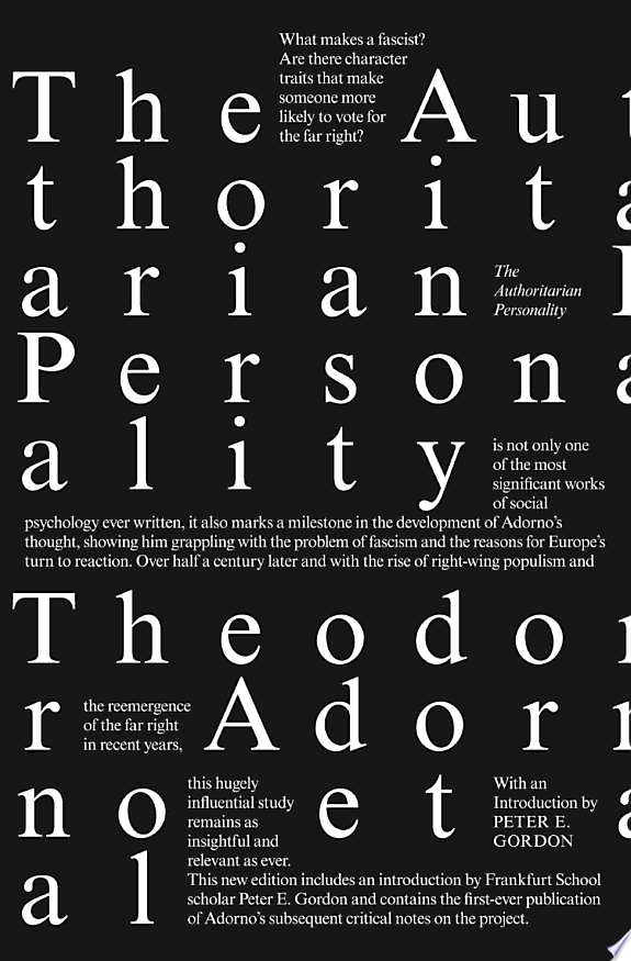 The Authoritarian Personality by Daniel J. Levinson book cover
