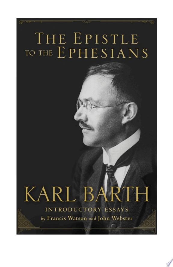 The Epistle to the Ephesians by Karl Barth book cover