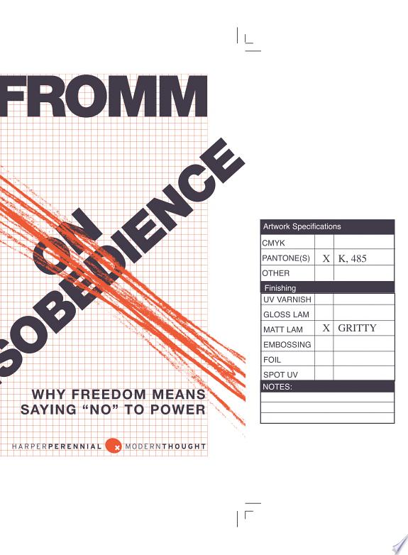 On Disobedience by Erich Fromm book cover