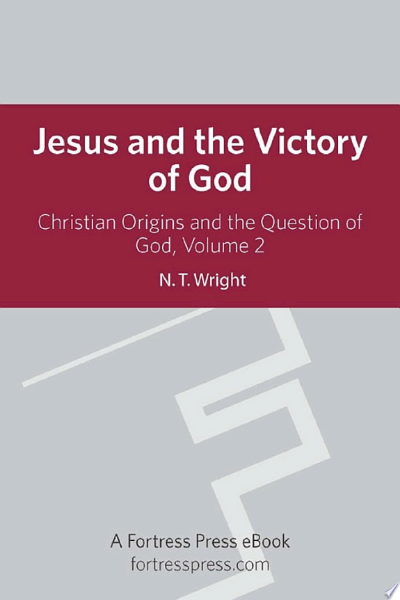 Jesus and the Victory of God (reissue) by N. T. Wright book cover