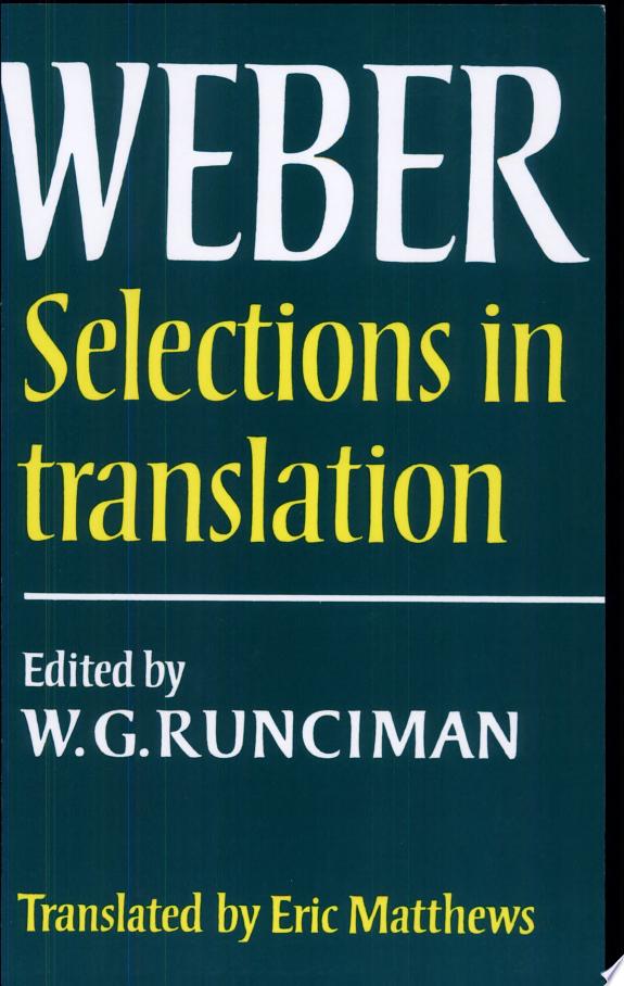 Max Weber by Max Weber book cover