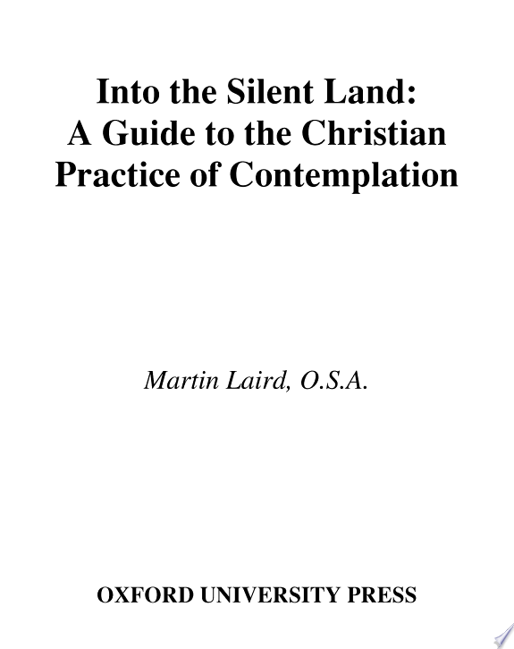 Into the Silent Land by Martin Laird book cover