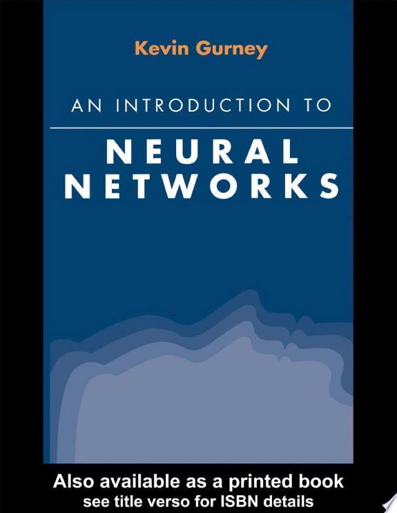An Introduction to Neural Networks by Kevin Gurney book cover