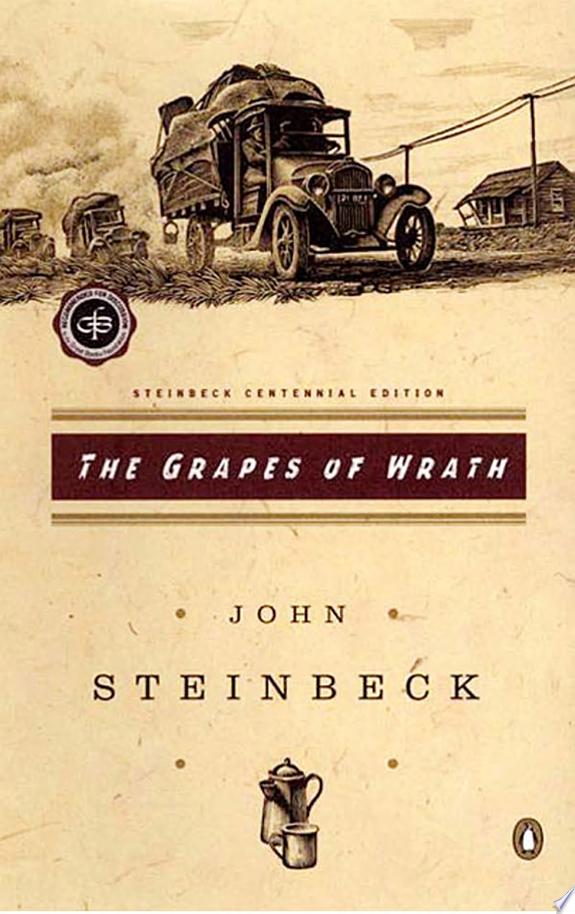 The Grapes of Wrath by John Steinbeck book cover