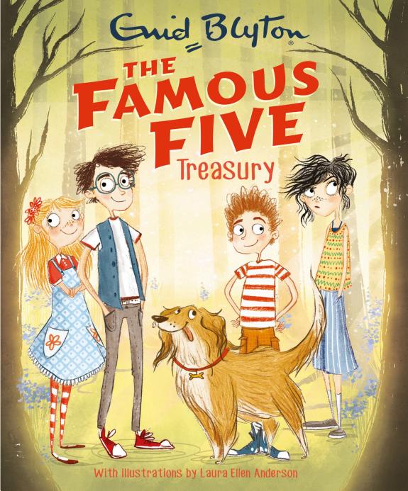 The Famous Five Treasury by Enid Blyton book cover