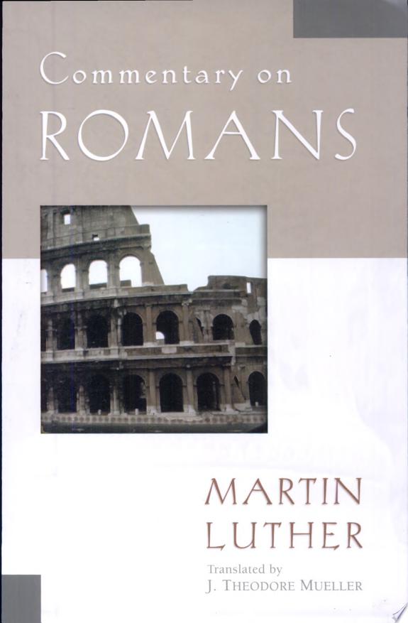 Commentary on Romans by Martin Luther book cover