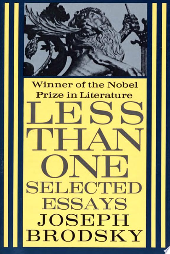 Less Than One by Joseph Brodsky book cover