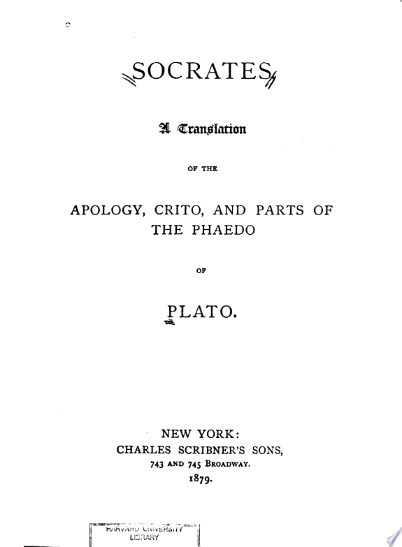 Socrates by Plato book cover