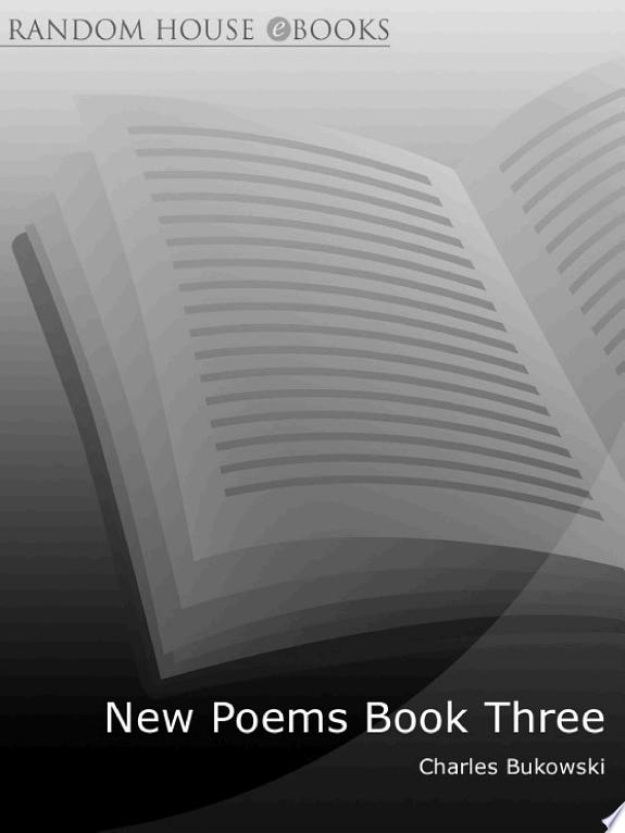 New Poems Book Three by Charles Bukowski book cover