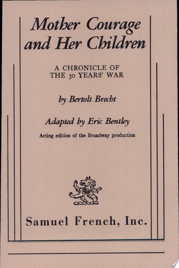 Mother Courage and Her Children by Bertolt Brecht book cover