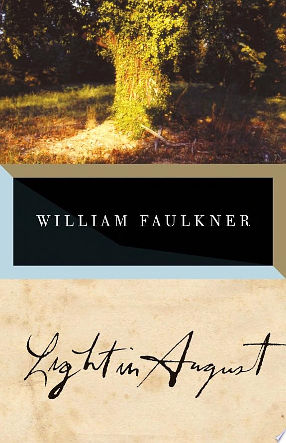 Light in August by William Faulkner book cover