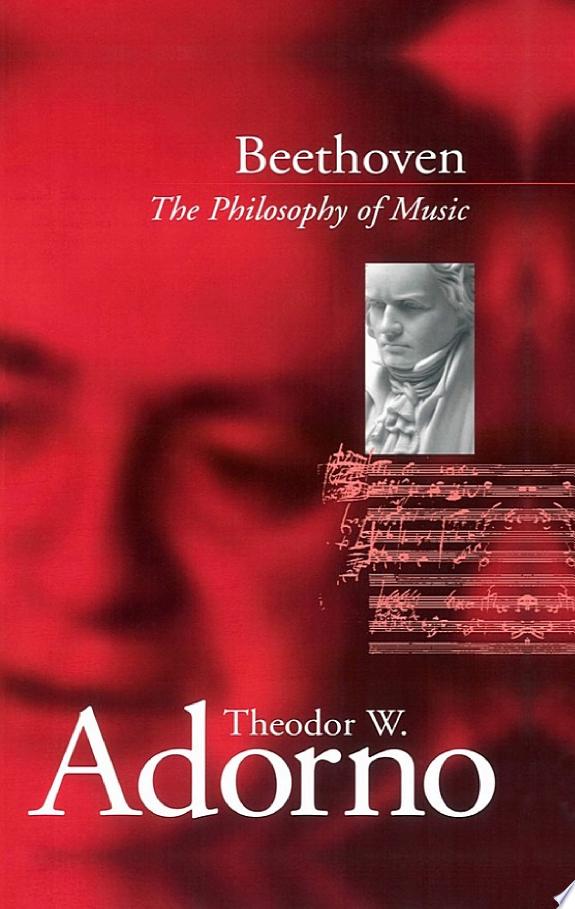Beethoven by Theodor W. Adorno book cover