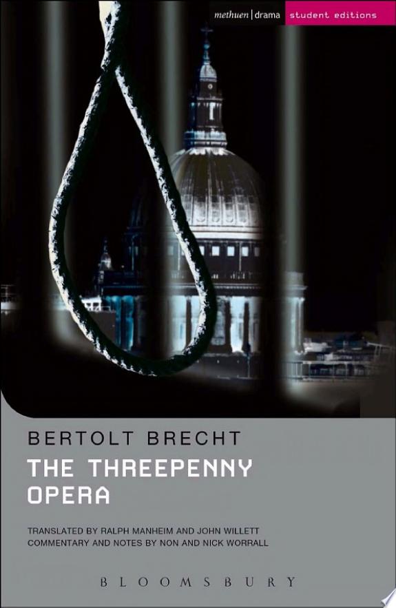 The Threepenny Opera by Bertolt Brecht book cover