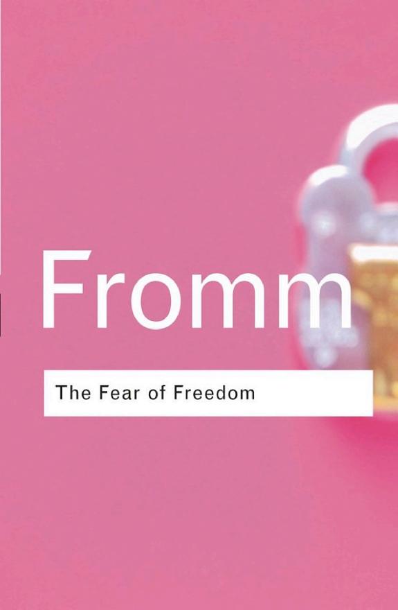 The Fear of Freedom by Erich Fromm book cover