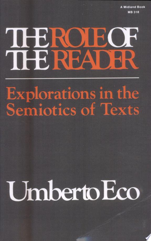 The Role of the Reader by Umberto Eco book cover