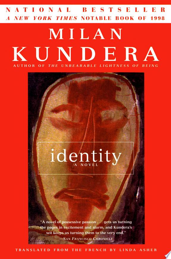 Identity by Milan Kundera book cover