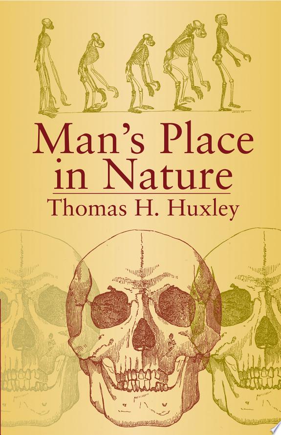 Man's Place in Nature by Thomas H. Huxley book cover