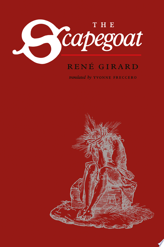 The Scapegoat by René Girard book cover