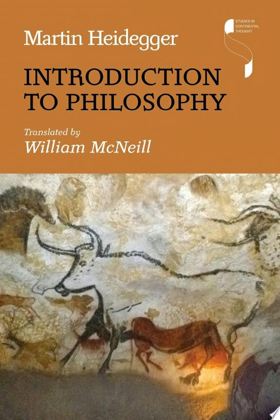 Introduction to Philosophy by Martin Heidegger book cover