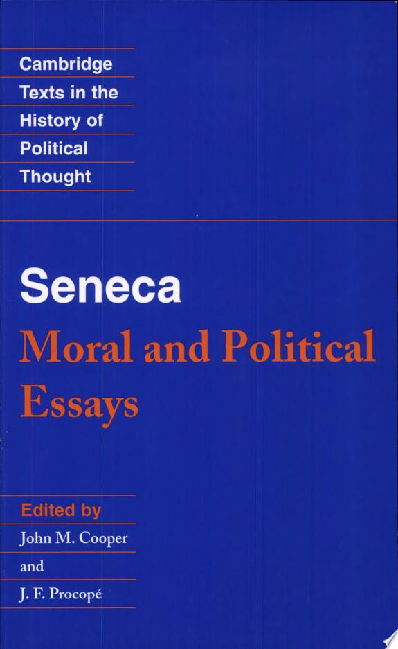 Seneca: Moral and Political Essays by Seneca book cover
