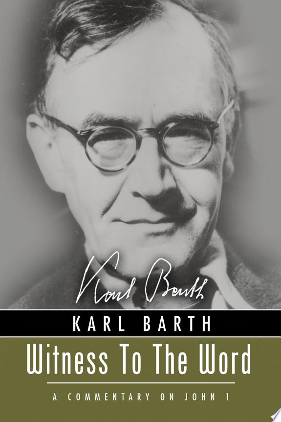 Witness to the Word by Karl Barth book cover