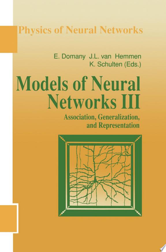 Models of Neural Networks III by Eytan Domany book cover