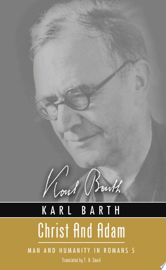 Christ and Adam by Karl Barth book cover