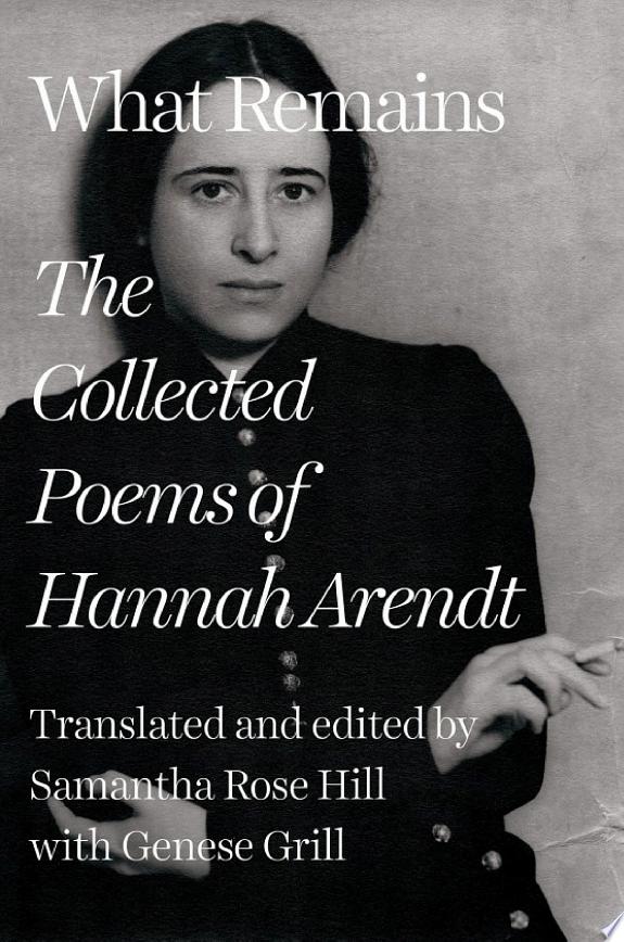 What Remains by Hannah Arendt book cover