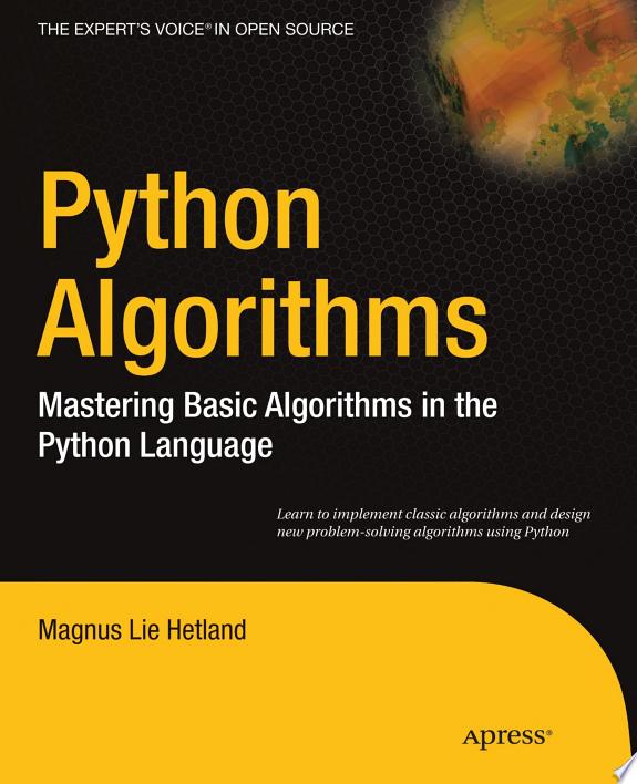 Python Algorithms by Magnus Lie Hetland book cover