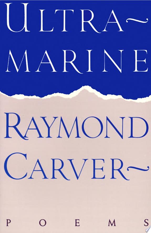 Ultramarine by Raymond Carver book cover