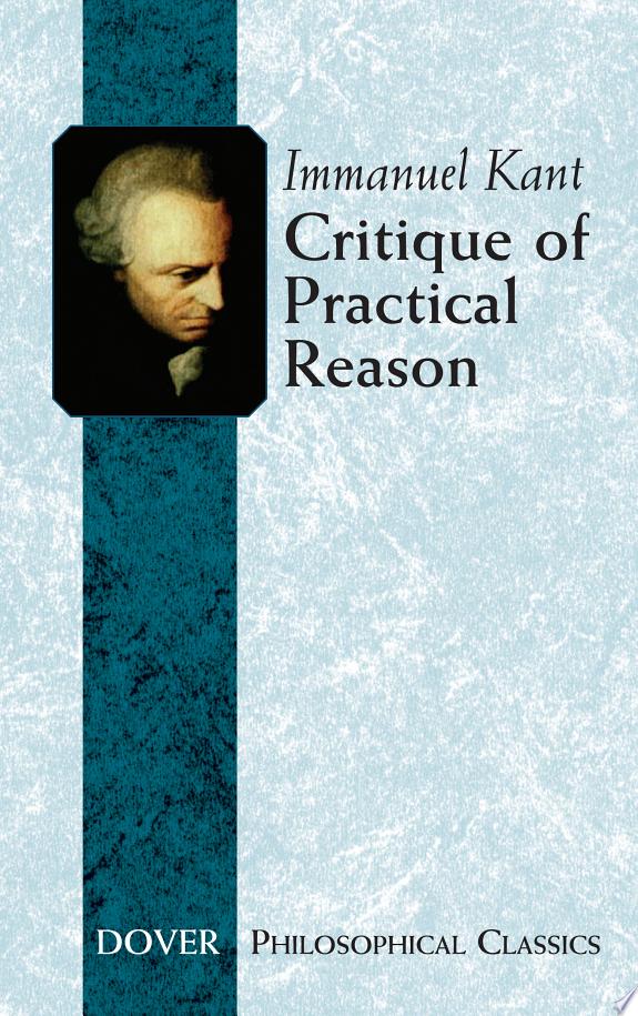 Critique of Practical Reason by Immanuel Kant book cover