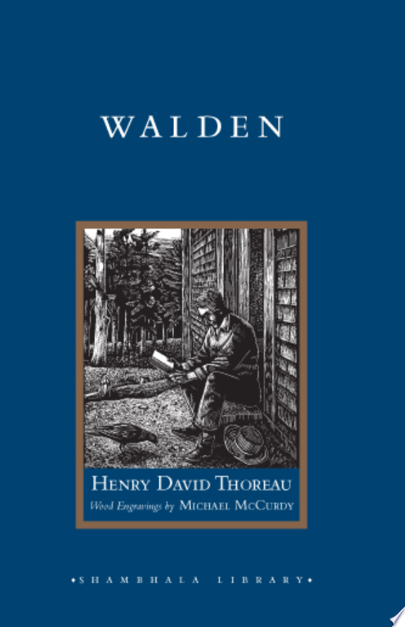 Walden by Henry David Thoreau book cover