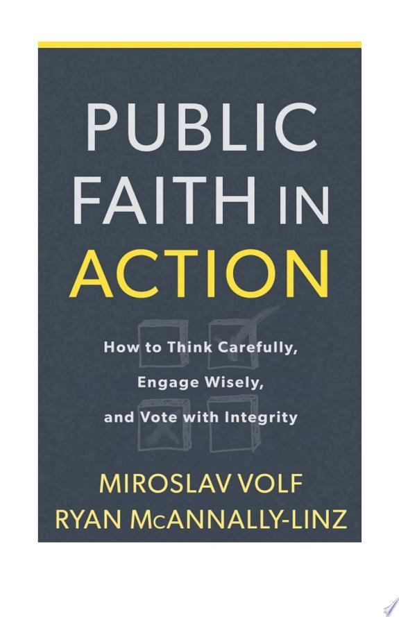 Public Faith in Action by Miroslav Volf book cover