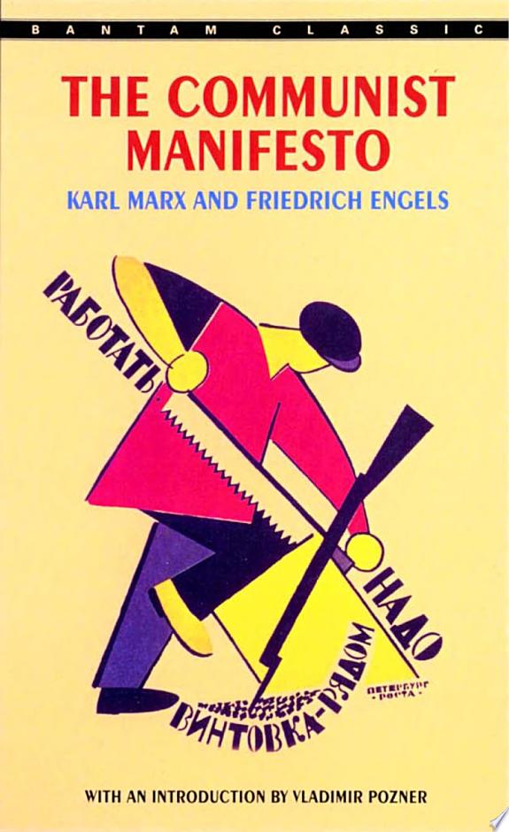 The Communist Manifesto by Friedrich Engels book cover