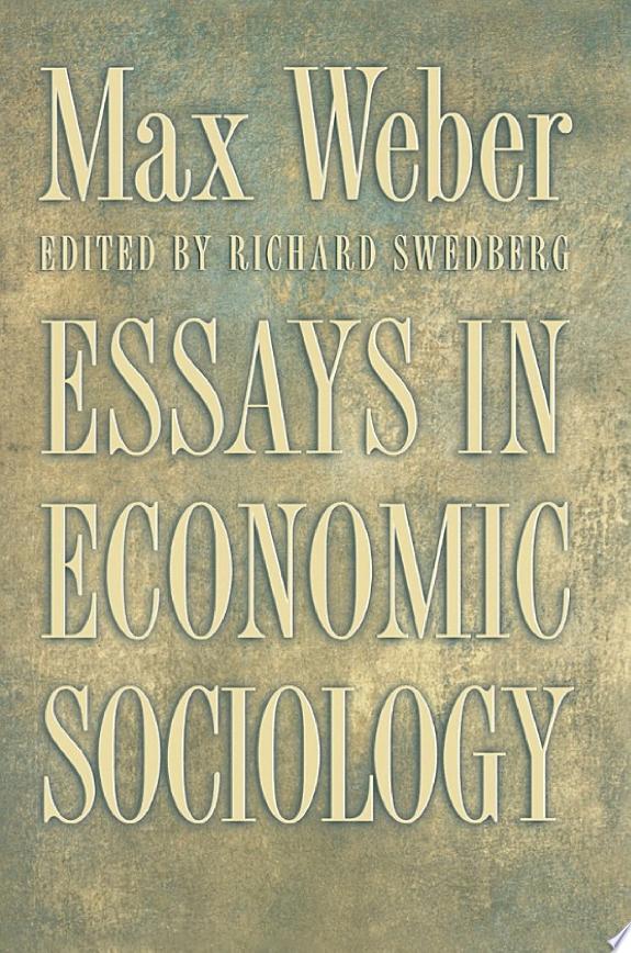 Essays in Economic Sociology by Max Weber book cover